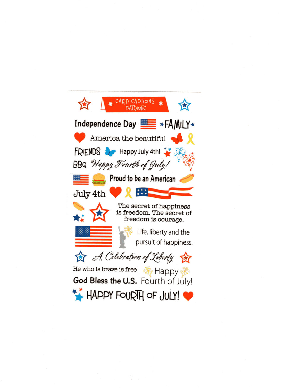 Card Captions, Patriotic
