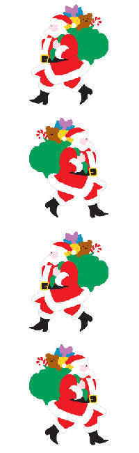 Santa, sm Stickers - Mrs. Grossman's