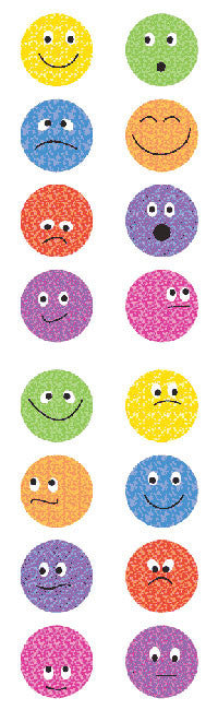 Funny Faces, Sparkle Stickers - Mrs. Grossman's