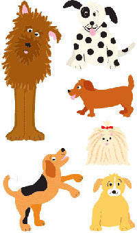 Playful Dogs Stickers - Mrs. Grossman's