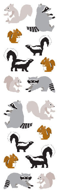 Playful Woodland Pals Stickers - Mrs. Grossman's