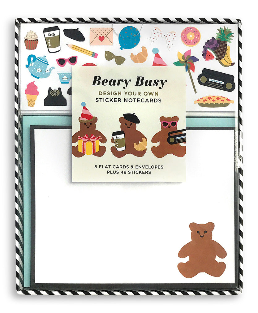 Beary Busy Design Your Own Sticker Notecards – Mrs. Grossman's