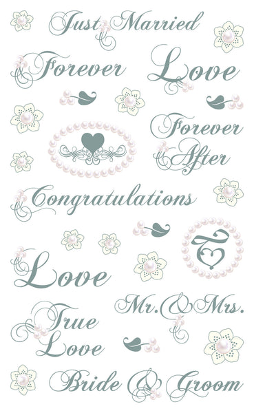 Captions, Wedding Stickers - Mrs. Grossman's