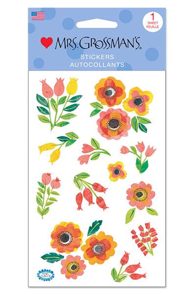Collaged Rosehips Stickers - Mrs. Grossman's