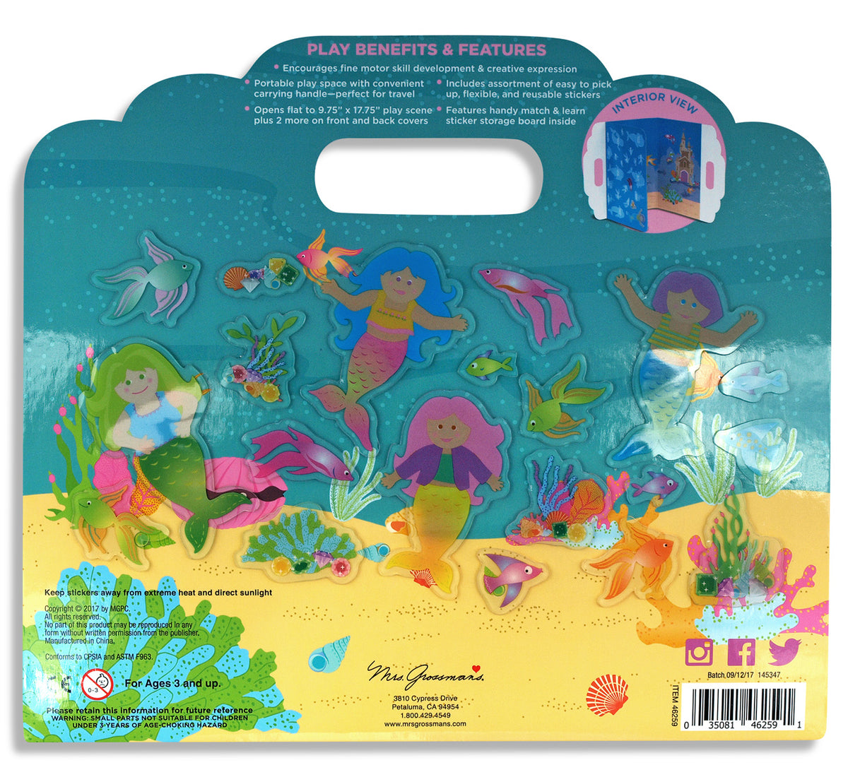 Mermaid Friends Peel and Play Activity Set - Mrs. Grossman's