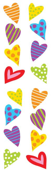 Chubby Hearts Stickers - Mrs. Grossman's
