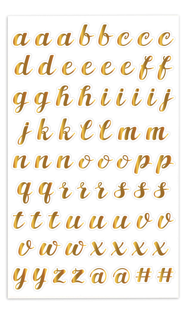 Gold Script Alpha - Mrs. Grossman's