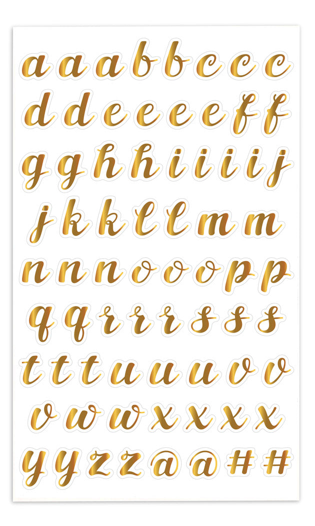 Gold Script Alpha - Mrs. Grossman's