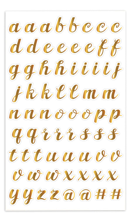 Gold Script Alpha - Mrs. Grossman's