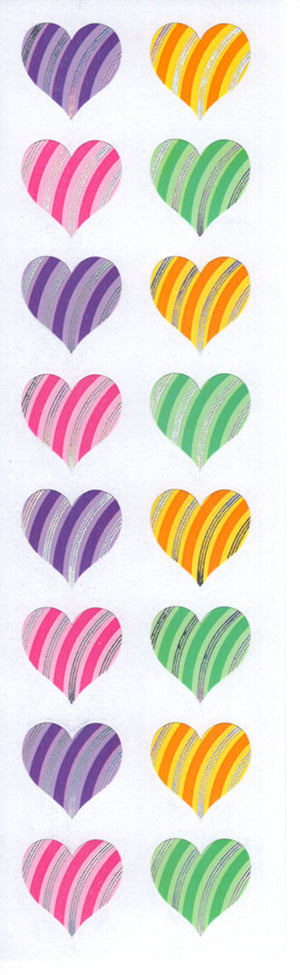 Limited Edition Candy Stripe Hearts