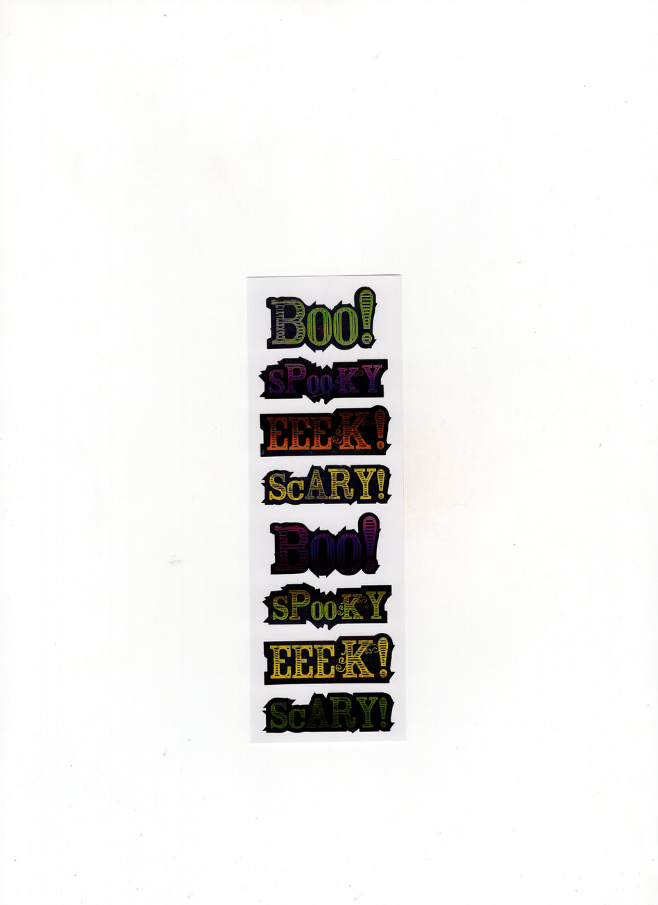 Club Colorful Halloween Words