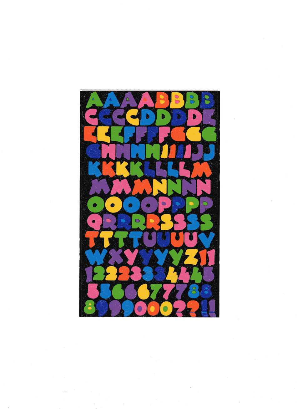 Glitter Alphabet