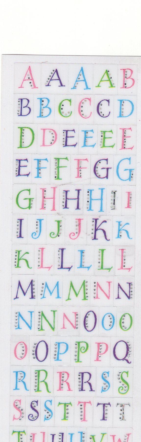 Pastel Alphabet