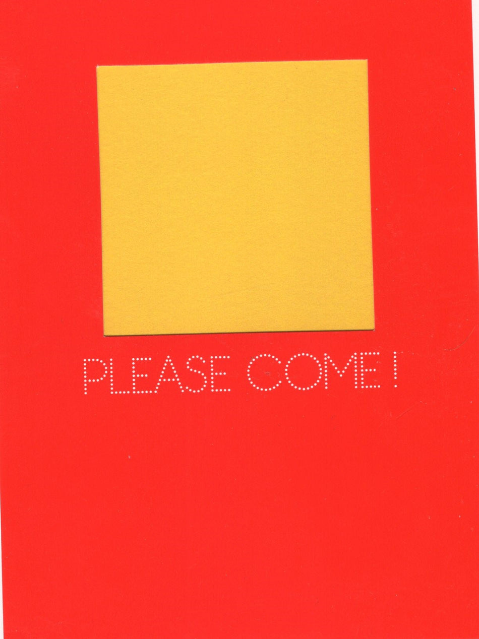 Red/Yellow Invitation