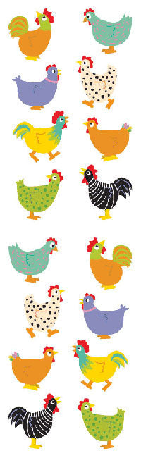 Chubby Chickens Stickers - Mrs. Grossman's