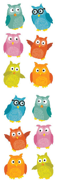 Chubby Owls Stickers - Mrs. Grossman's