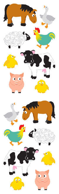 Chubby Farm Animals Stickers - Mrs. Grossman's
