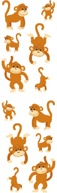 Playful Monkeys Stickers - Mrs. Grossman's