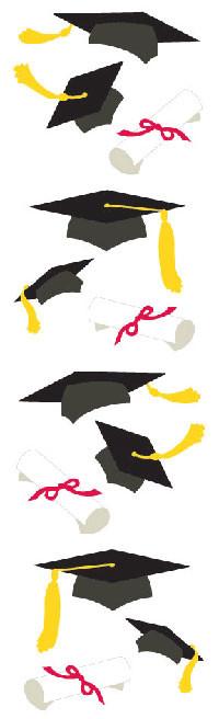 Graduation Hats Stickers - Mrs. Grossman's
