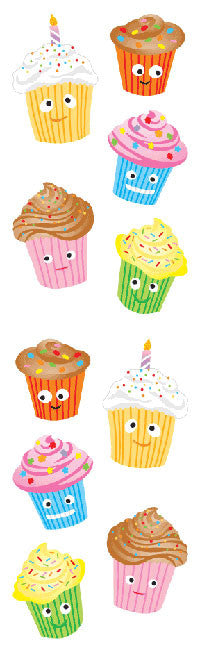 Cutie Cupcakes Stickers - Mrs. Grossman's