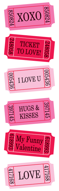 Love Tickets Stickers - Mrs. Grossman's