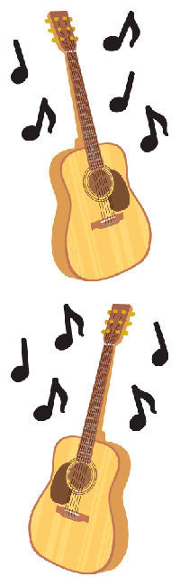 Guitar Sticker - Mrs. Grossman's