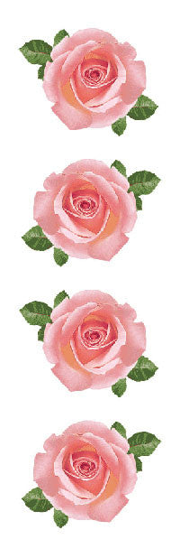 Pink Rose Stickers - Mrs. Grossman's