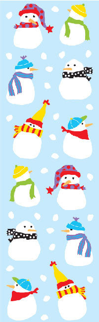 Tiny Snowmen Stickers - Mrs. Grossman's