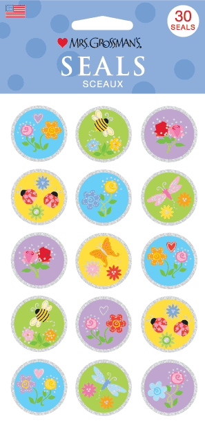 Flower Seals Stickers - Mrs. Grossman's