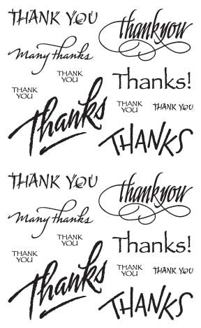 Many Thanks Stickers - Mrs. Grossman's