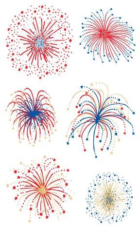 Fireworks, Reflections Stickers - Mrs. Grossman's