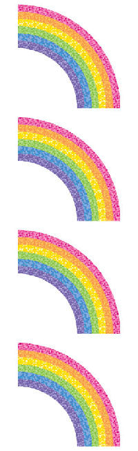 Rainbow, Sparkle Stickers