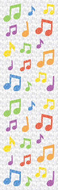 Music Notes Stickers, Multi, Sparkle - Mrs. Grossman's