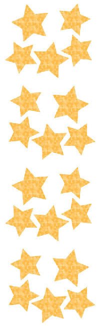 Large Star, gold, sparkle Stickers - Mrs. Grossman's