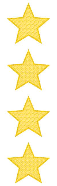Gold Sparkle Star Stickers