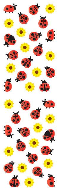 Ladybugs & Flowers, Reflections Stickers - Mrs. Grossman's
