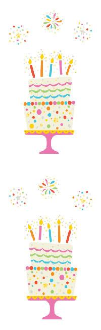 Magical Birthday Cake Stickers, Reflections - Mrs. Grossman's