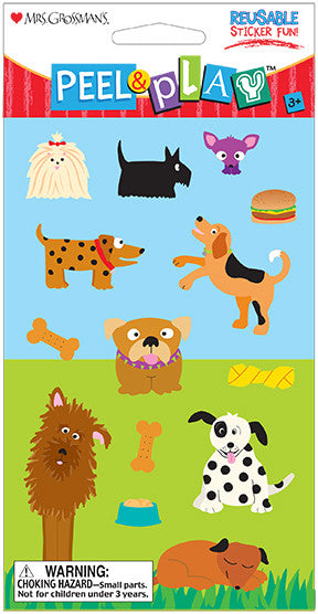 Peel & Play 4" Strip-Dogs Stickers - Mrs. Grossman's