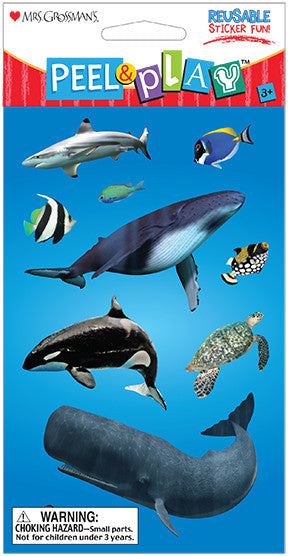 Peel & Play 4" Strip-Fish Stickers - Mrs. Grossman's