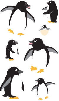 Playful Penguins Stickers - Mrs. Grossman's
