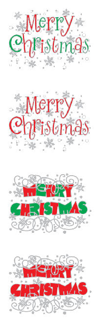 Expressions Merry Christmas, Reflections Stickers - Mrs. Grossman's