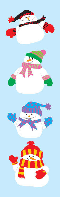 Happy Snowmen Stickers - Mrs. Grossman's
