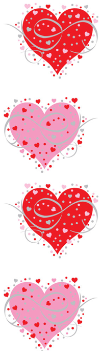 Fancy Heart, Reflections Stickers - Mrs. Grossman's