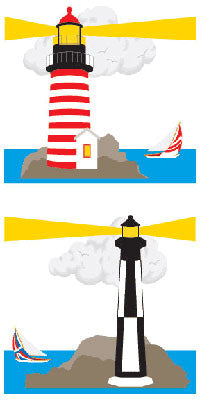 Lighthouse, Sparkle Stickers - Mrs. Grossman's