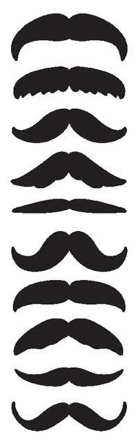 Mustaches Stickers - Mrs. Grossman's