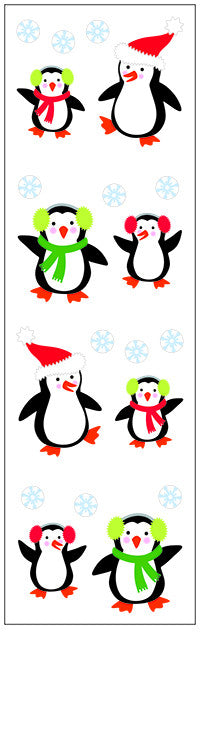 Christmas Penguins Stickers - Mrs. Grossman's