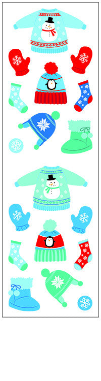 Winter Gear Stickers - Mrs. Grossman's