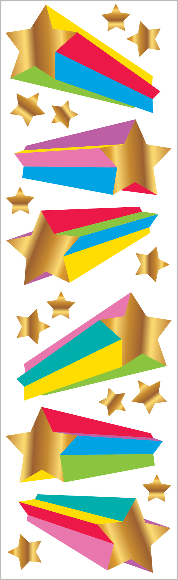 Large Star, gold, sparkle Stickers - Mrs. Grossman's