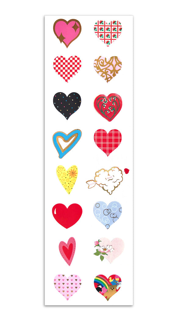 Mrs. Grossman's: Valentine's Red Brocade Heart Stickers – Sticker Stash  Outlet