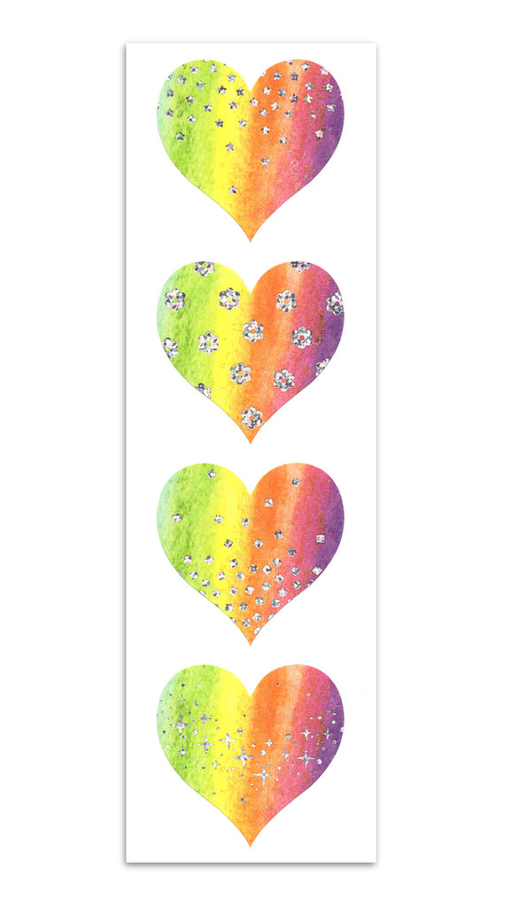 Limited Edition Brilliant Watercolor Hearts